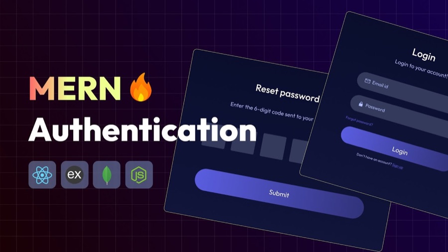 AuthFlow login and reset-password screens
